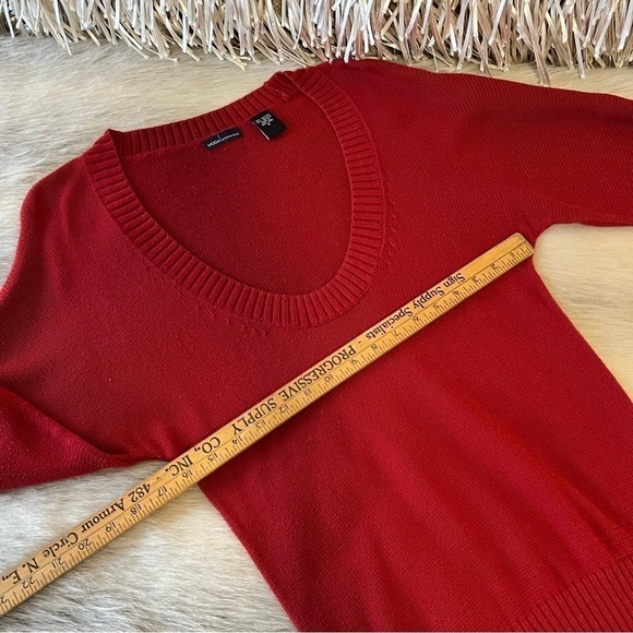 VICTORIA’S SECRET Moda International Maroon Scoop Neck S Long Puff Sleeve - Picture 7 of 8